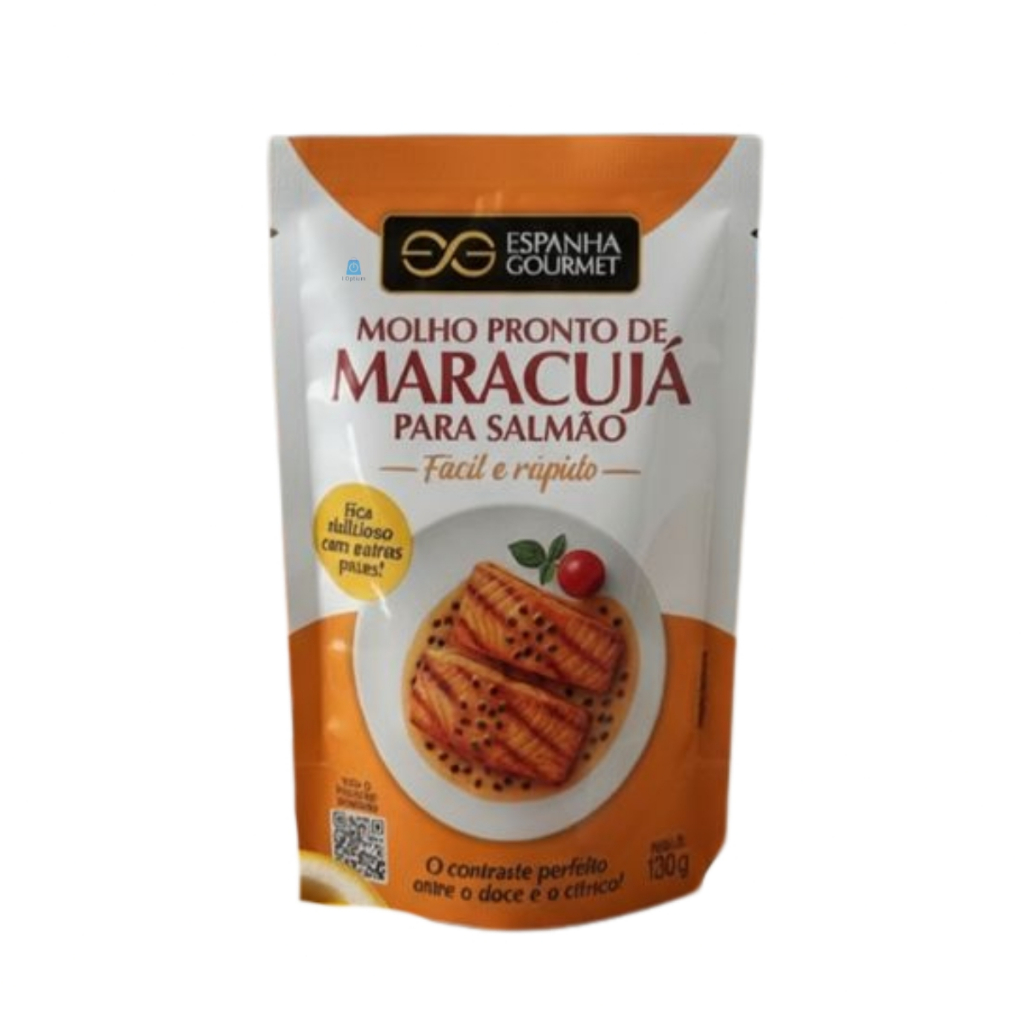 Molho Pronto Para Salmão  Espanha Gourmet Sachê Maracuja 130G
