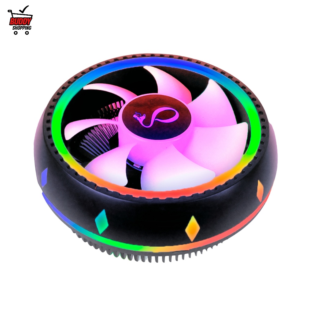 COOLER RGB PARA PROCESSADOR | Ventoinha PC CPU Intel AMD em Oferta na Shopee