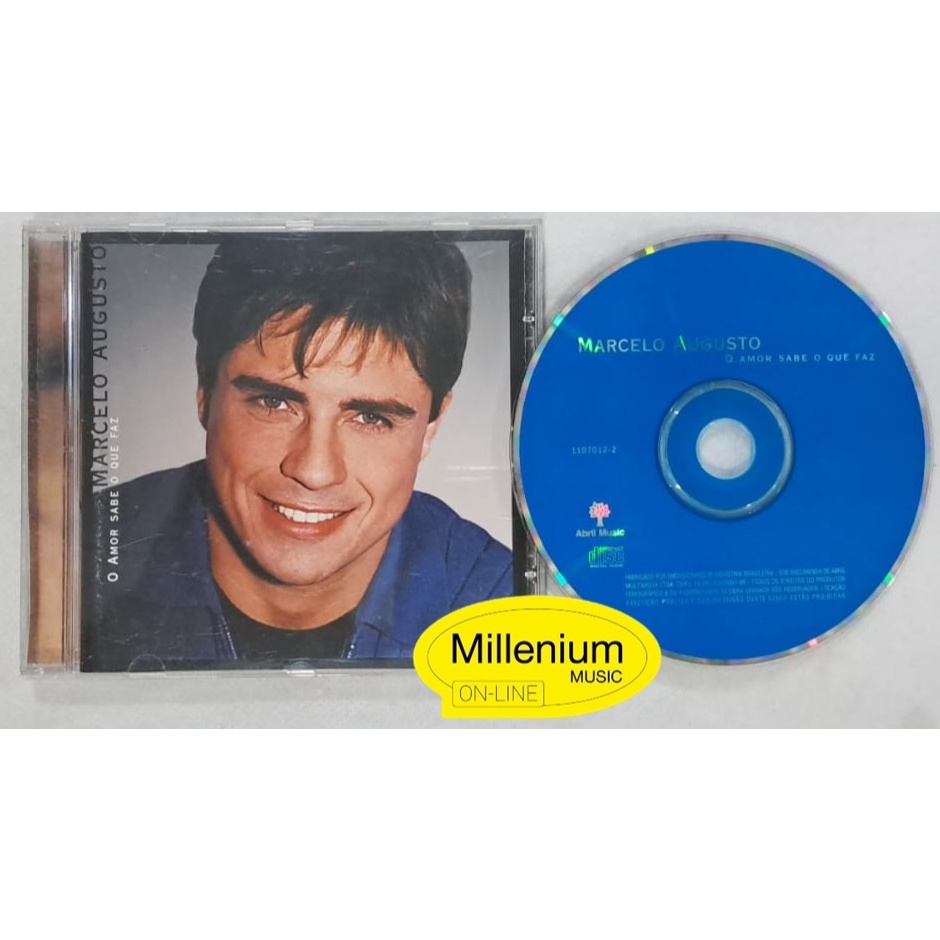 CD Marcelo Augusto  O Amor Sabe O Que Faz 1999 Original Gravadora Colecionador Ótimo Estado