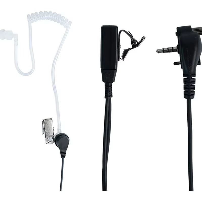 Fone de ouvido com Microfone De Lapela Ptt Radio Ht Vertex Evx261 Vx 160 Compatível com Motorola EVX261 tubo Acústico
