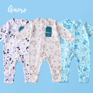 Kit 3 Macacões Bebê Amore Vira Pé com Zíper Mais Vendidos Menino 100% Algodão em Oferta na Shopee