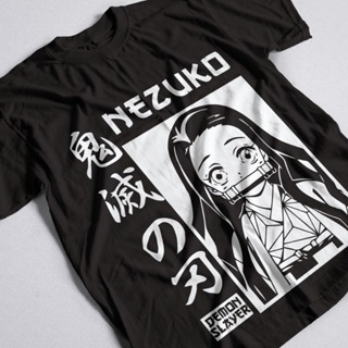 Camisa Demon Slayer Nezuko Kamado 100% Algodão Camiseta Anime em Oferta na Shopee