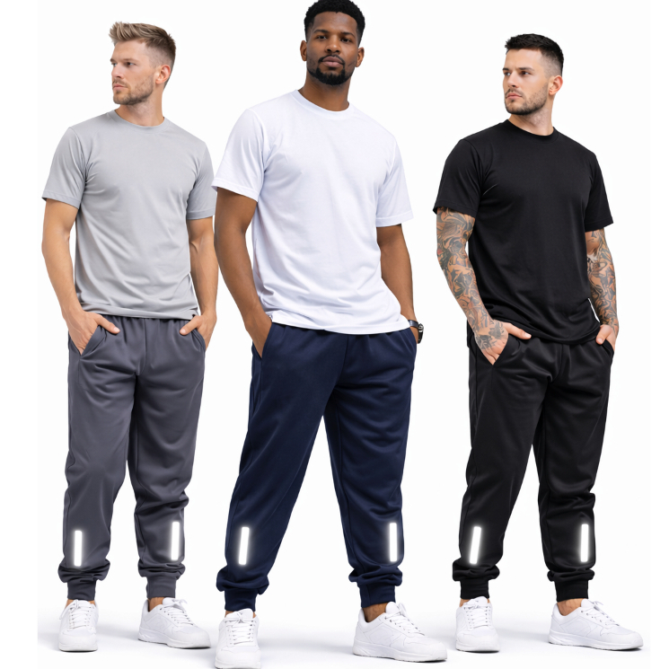 Kit 3 Calças Jogger Masculina Moletom Esportiva Academia Confortável Premium