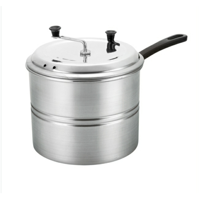 Pipoqueira Alumínio 3,75l Com Mexedor Manual Reforcada Alumínio em Oferta na Shopee