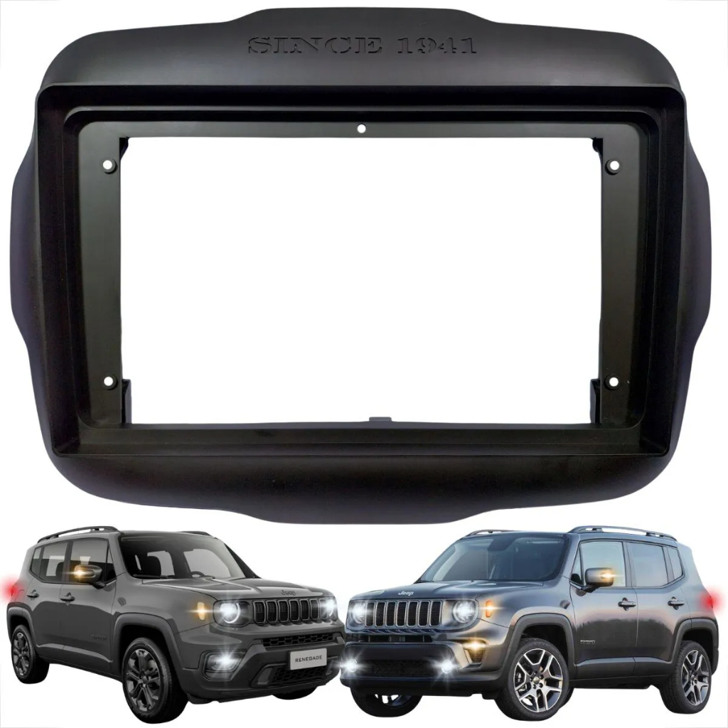 Moldura 9 Polegadas + Chicote Canbus Jeep Renegade