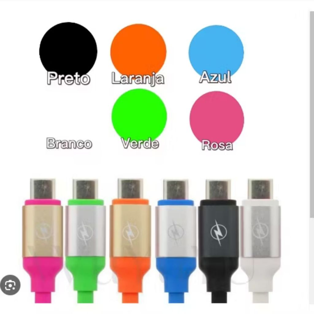 Cabo Lightning 2m Reforçado Turbo Emborrachado iPhone iPad Carregamento Rápido Alta Velocidade Resistente