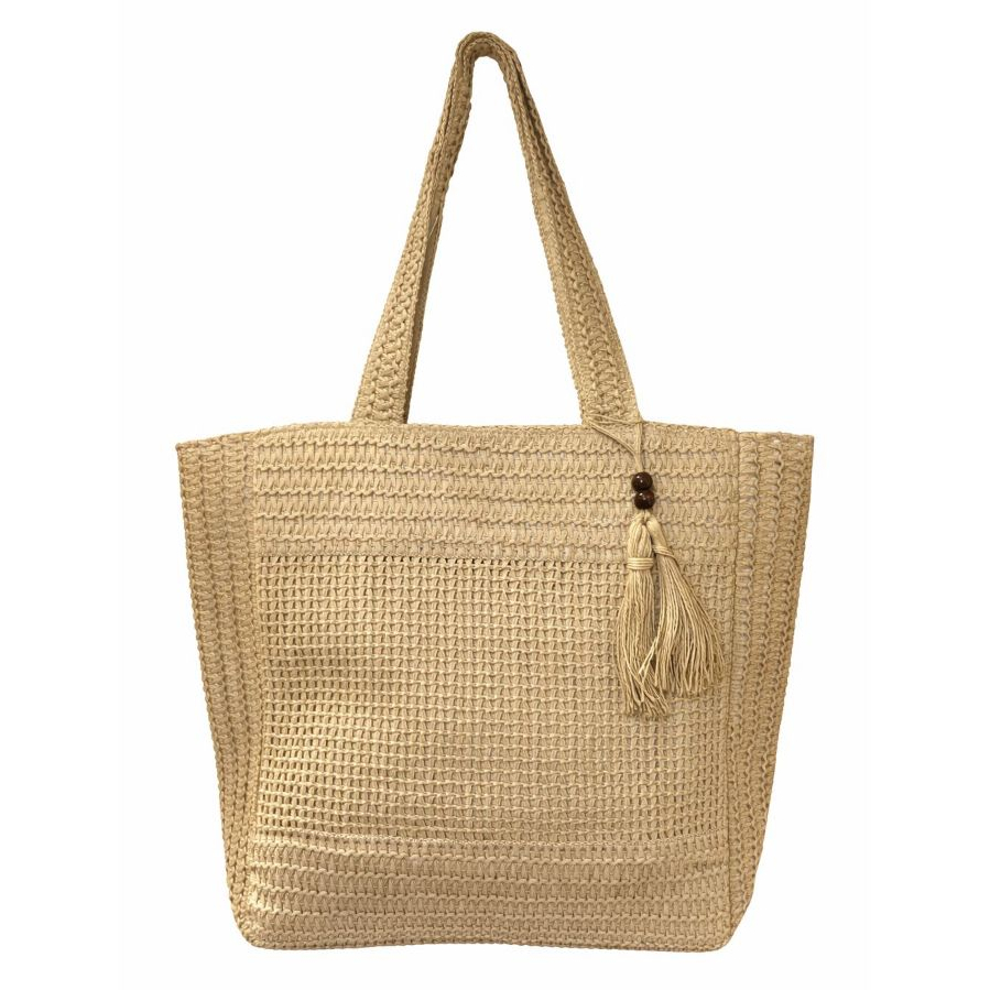 Bolsa Grande De Praia Feminina De Palha Verão Espaçosa