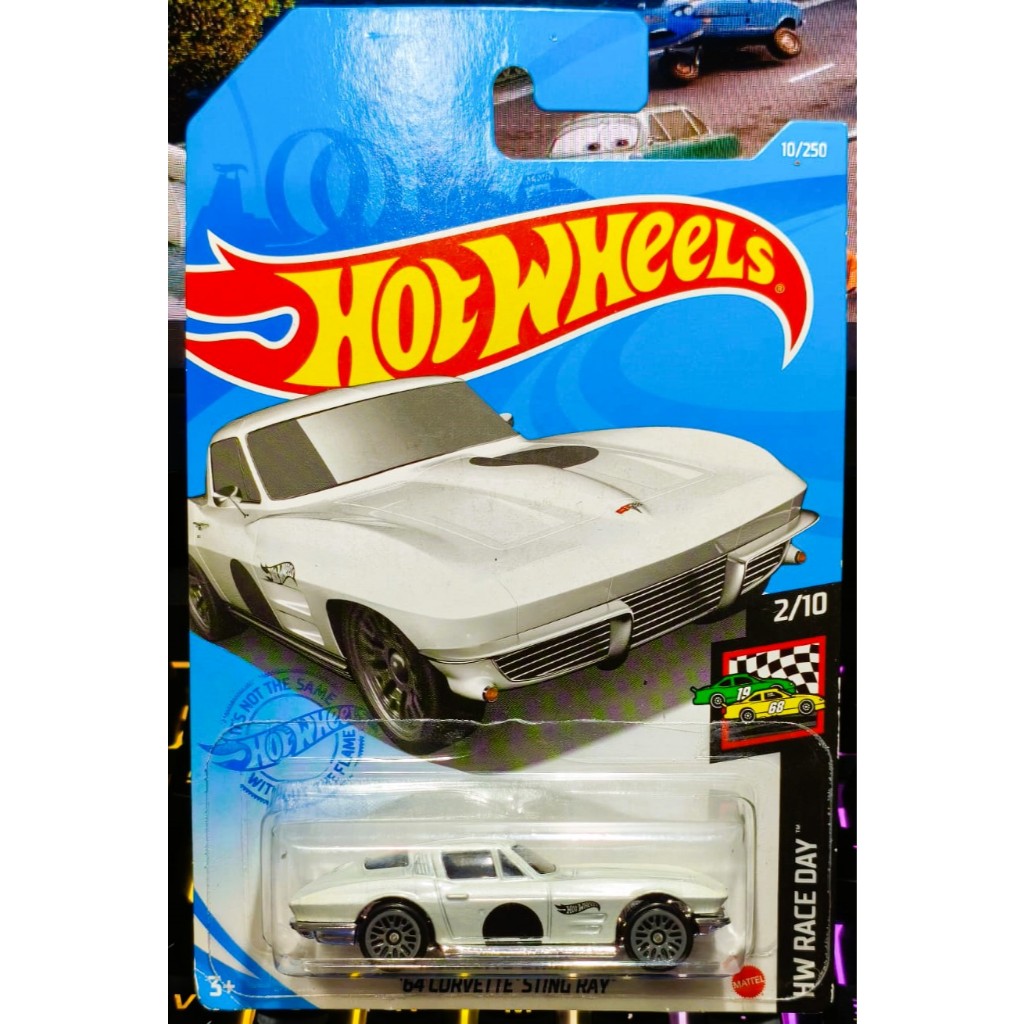 Hot Wheels - 64 Corvette Sting Ray | Carrinho Miniatura Die-cast