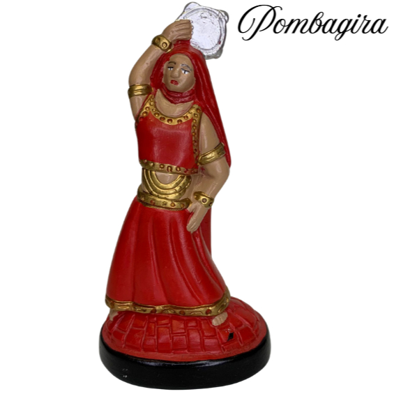 Imagem pombagira cigana 10cm em gesso com pintura de alta qualidade - pomba gira pombo gira pombogira 10cm