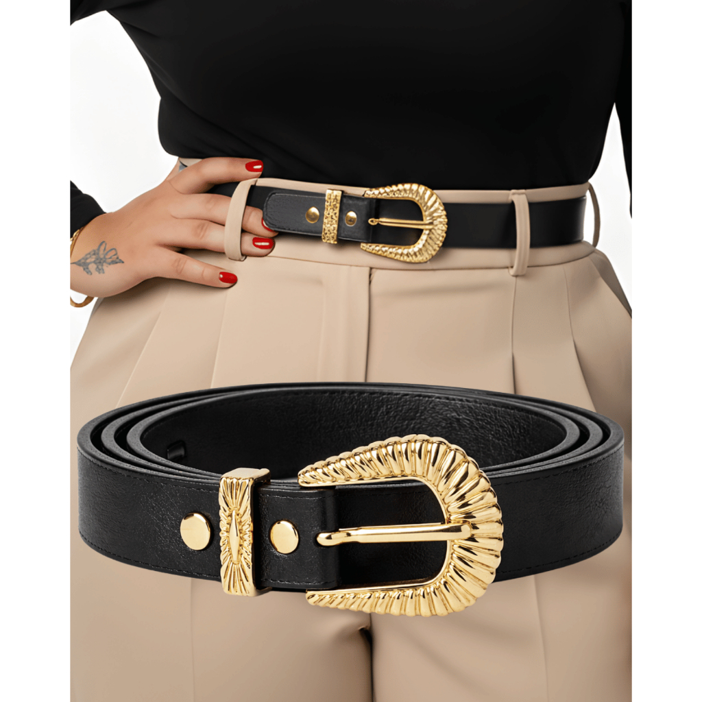 Cinto Feminino Plus Size Social Alfaiataria Elegante Casual Basico Fivela Decorada P ao G3 em Oferta na Shopee