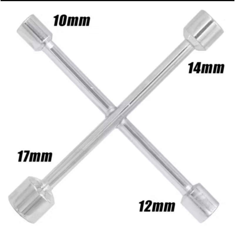 CHAVE CRUZ PEQUENA 16 CM 4 BOCAS 10 12 14 17MM (N497)