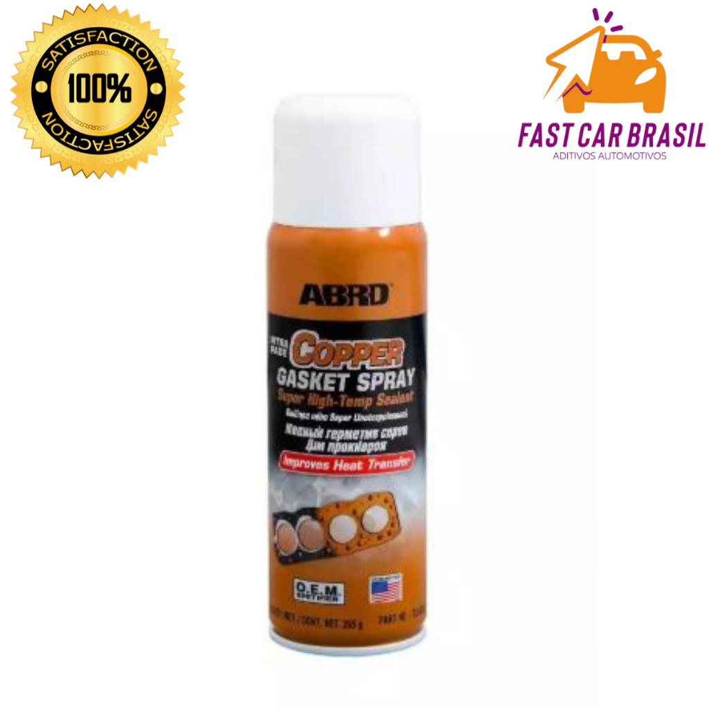 Junta Líquida de Cobre Spray ABRO COPPER GASKET CG-418-R 255g - Selante Formador de juntas. em Oferta na Shopee