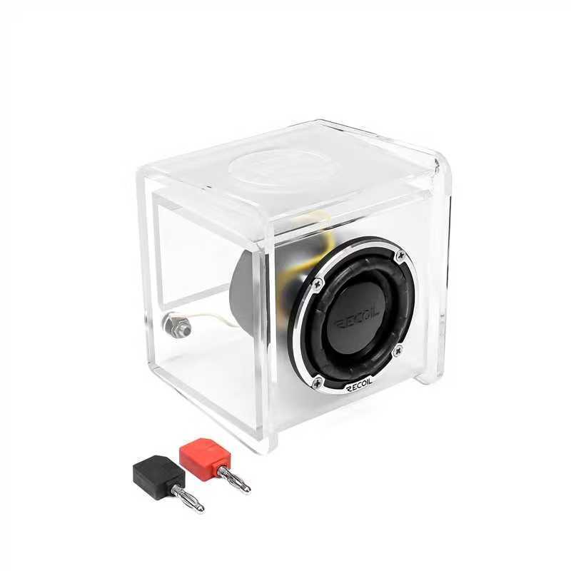 Mini Subwoofer Portátil Caixa Acrílica Dutada 2,5 Polegadas Bobina Simples 4 Ohms 20W Rms