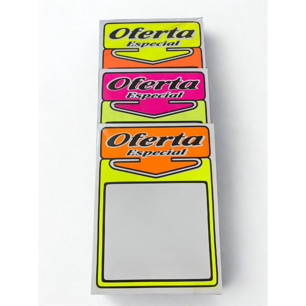 Placa OFERTA com 10 Unidades- Ideal para Destacar seus Produtos em Oferta- Placas Reutilizáveis