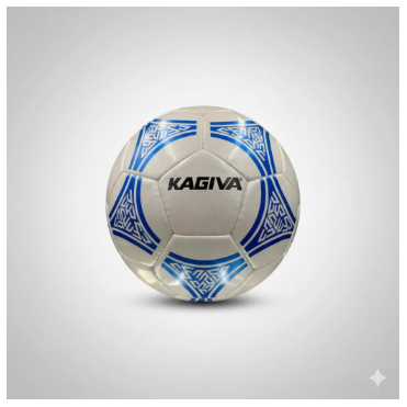 Bola De Futebol Kagiva Campo Tikuna Prata E Azul Lançamento! Prata E Azul