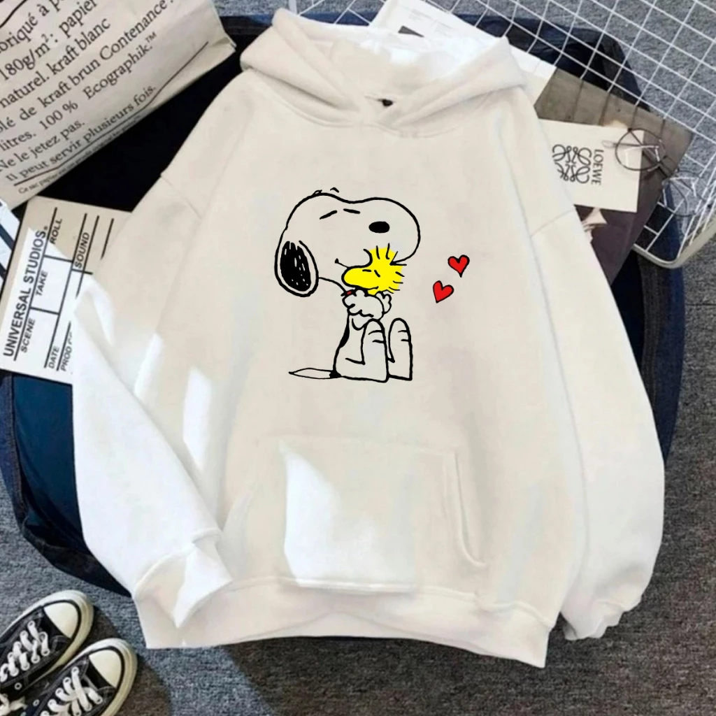 Moletom Canguru Unissex Snoopy Passarinho Agasalho Casaco Blusa De Frio Blusão Capote Flanelado
