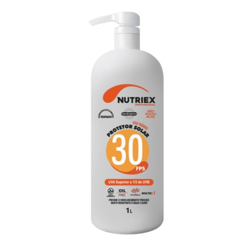 PROTETOR SOLAR FPS 30 1/3 UVA 1L PROFISSIONAL, PROTEÇÃO CORPORAL DURADOURA CONTRA O SOL 0060996 - NUTRIEX