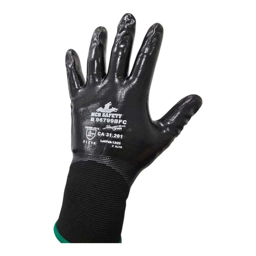 Luva Nitrílica Full Multitato Preta Banho Total Impermeável Resistente EPI Uso Geral CA Limpeza Mecânico em Oferta na Shopee