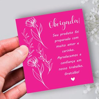 Cartão de Agradecimento 9.0x10.0 cm em Oferta na Shopee