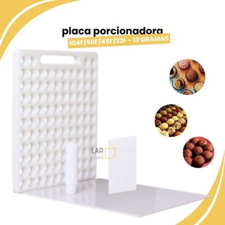 Placa Porcionadora Dosadora Doces Brigadeiro Beijinho Confeitaria 13G