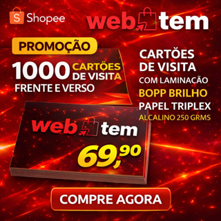 CARTÕES DE VISITAS COLORIDOS em Oferta na Shopee