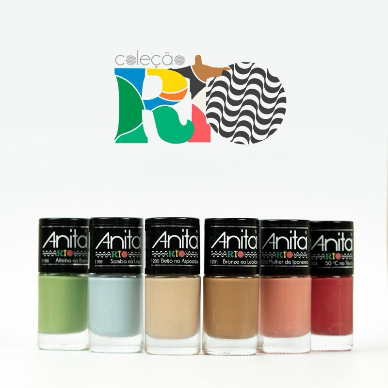 Esmalte Anita Nova Coleção Rio Kit 6 Cores Lançamento Verão Multi Colorido em Oferta na Shopee