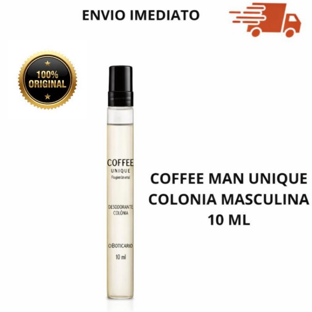 Perfume o Boticário Coffee Man Unique 10ml Perfume Masculino Miniatura de Bolsa Colonia