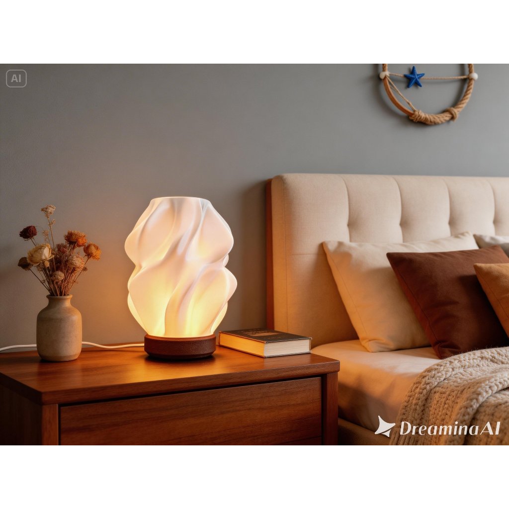 Luminária/Abajur Bivolt Decorativo para mesa e criado mudo - Modelo Exclusivo