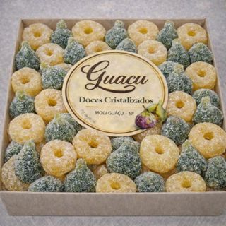 Mix figo cristalizado e abacaxi cristalizado em Oferta na Shopee