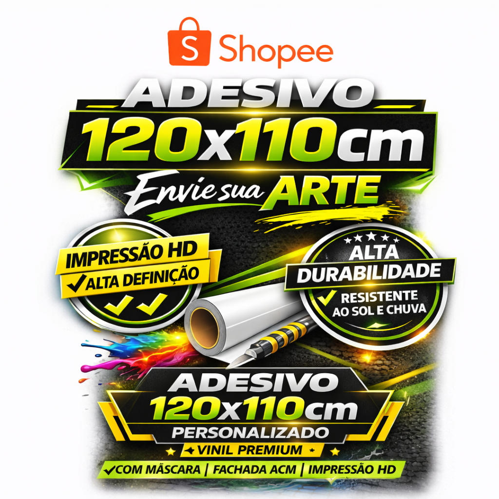 Adesivo Super aderente I Tamanho Premium: 120x110cm I Melhor opção do mercado