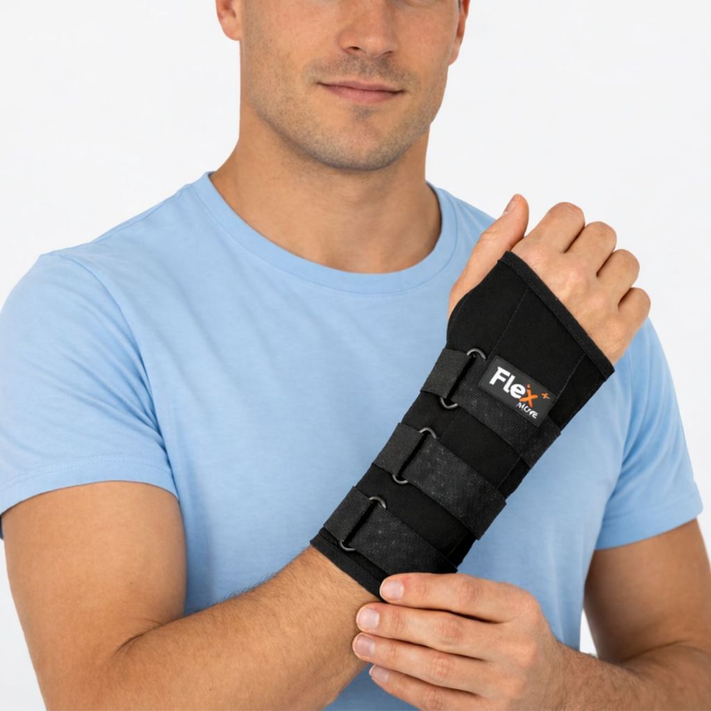 Munhequeira Pulso Com Tala Ortopédica Mão Bilateral Tendinite