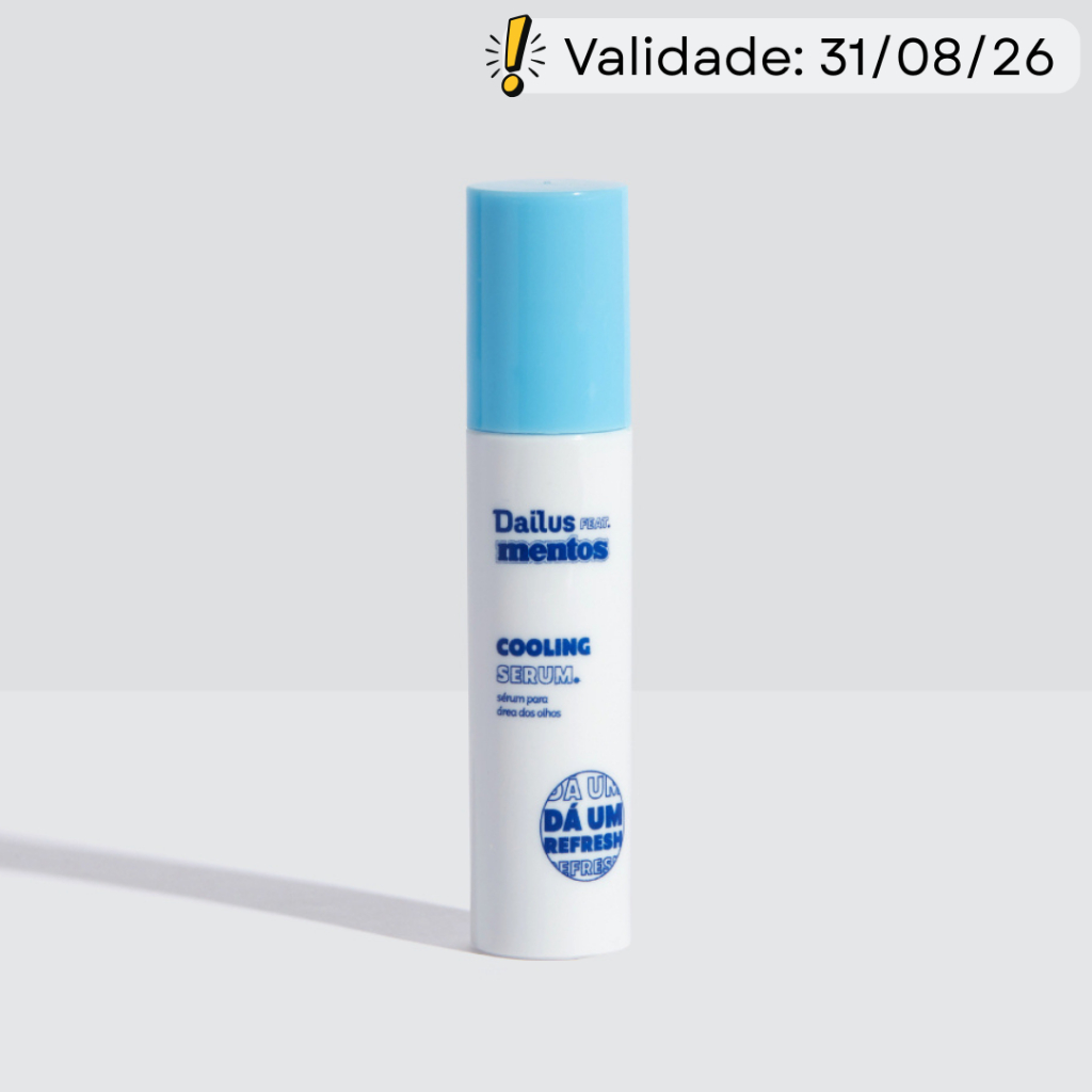 Sérum para Área dos Olhos Anti-olheiras e Efeito Refrescante 4ml - Cooling Serum Dailus feat. Mentos