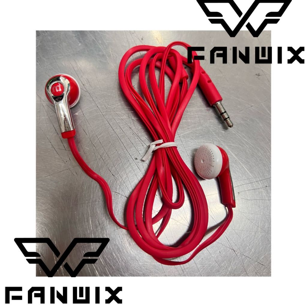Fone De Ouvido Colorido Com Fio, Fanwix em Oferta na Shopee