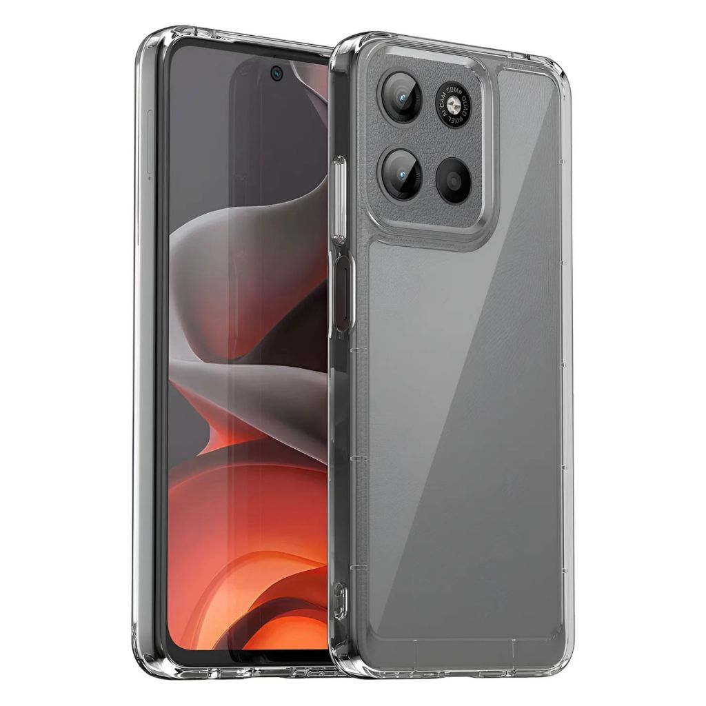 Capa Capinha Anti Impacto Clean Transparente + Película Para Motorola Moto G17