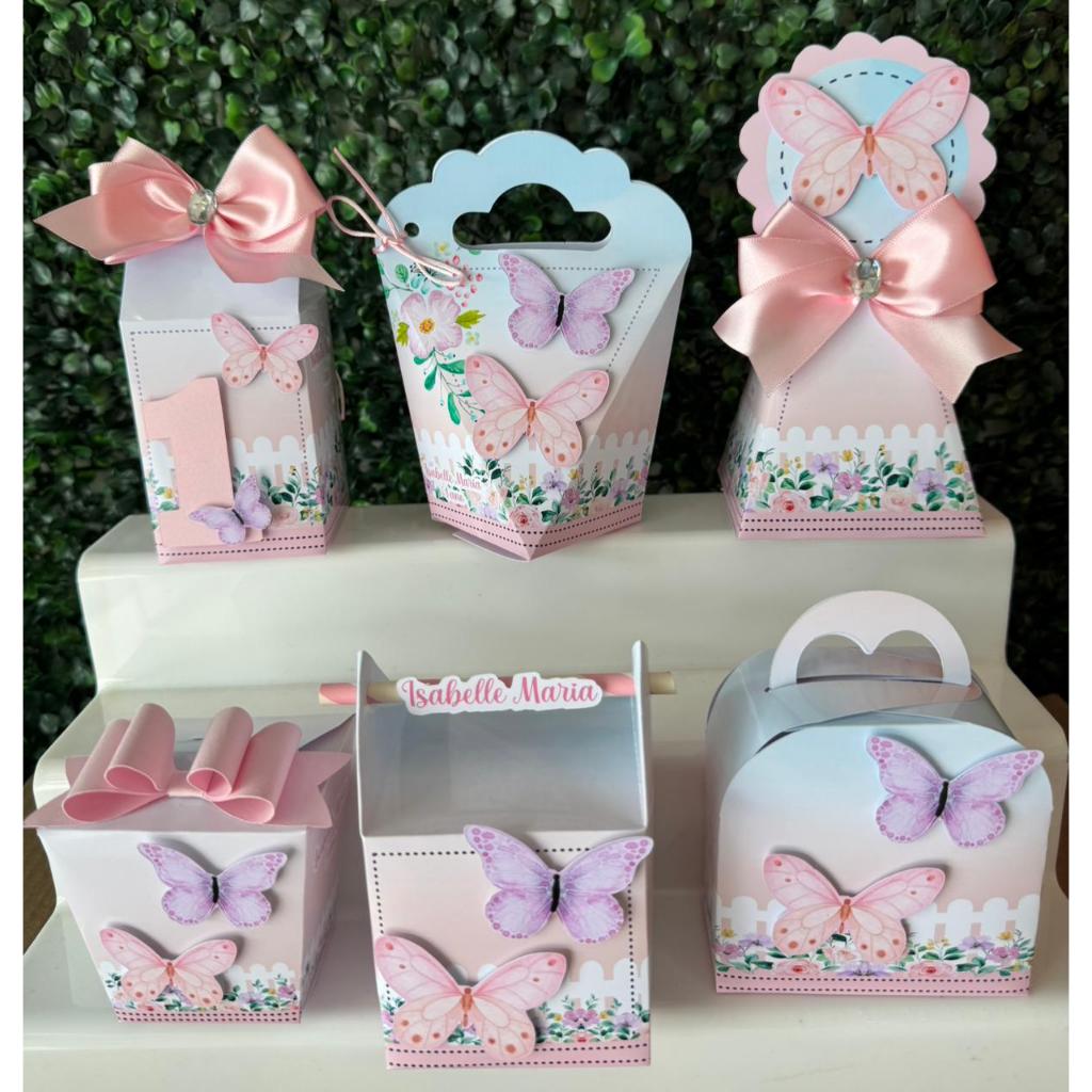 Kit festa Jardim / Personalizados / Lembrancinhas / Festa Infantil / Aniversário/ Caixinhas /Jardim/ borboletas