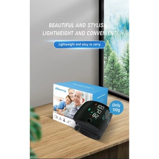 Monitor de pressão arterial de pulso, monitor de pressão arterial recarregável com tela sensível ao toque LED. em Oferta na Shopee