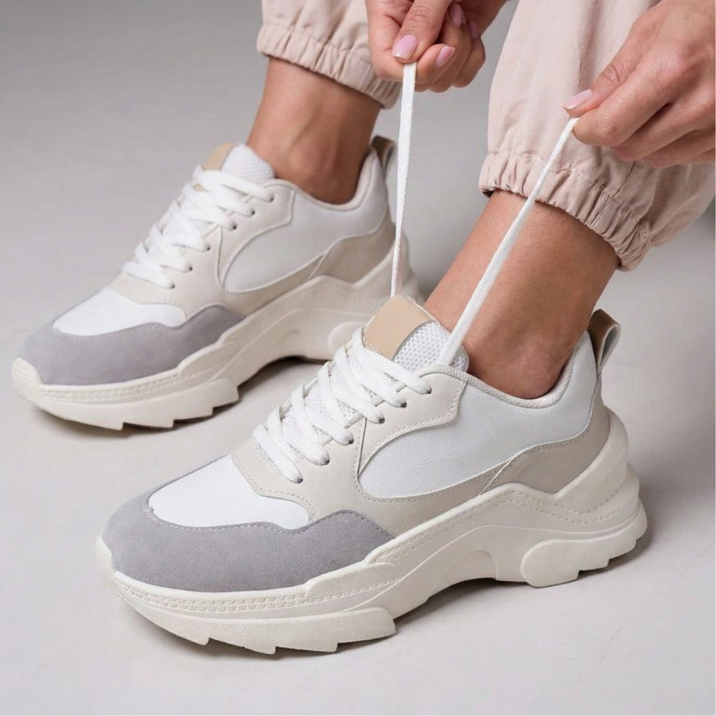 Tênis Feminino Plataforma Casual Tratorado Leve Resistente Para Dia a Dia
