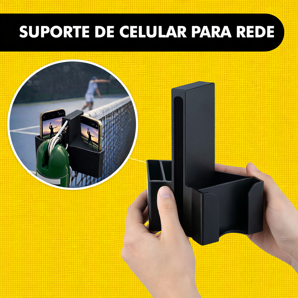 Suporte De Celular Para Rede Tênis Beach Tennis Padel Porta Celular Para Gravar Jogos