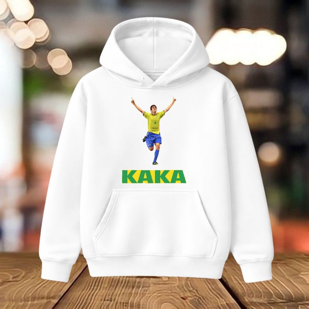 Moletom Canguru Unissex Blusa De Frio Com Capuz Casaco Kaka Seleçâo Brasileira Futebol