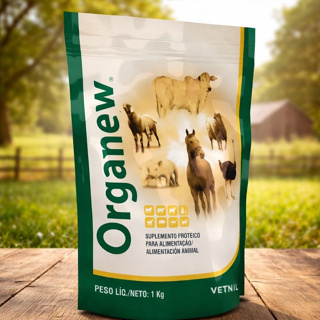 Complemento Alimentar Organew 1kg Vetnil Para Alimentação Animal Nutrição Para Bovinos, Suínos, Equinos, Ovinos e Aves em Oferta na Shopee