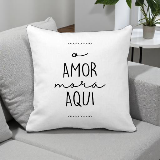 Capa para Almofada Decorativa Personalizada Frase Motivacional Positiva religiosa