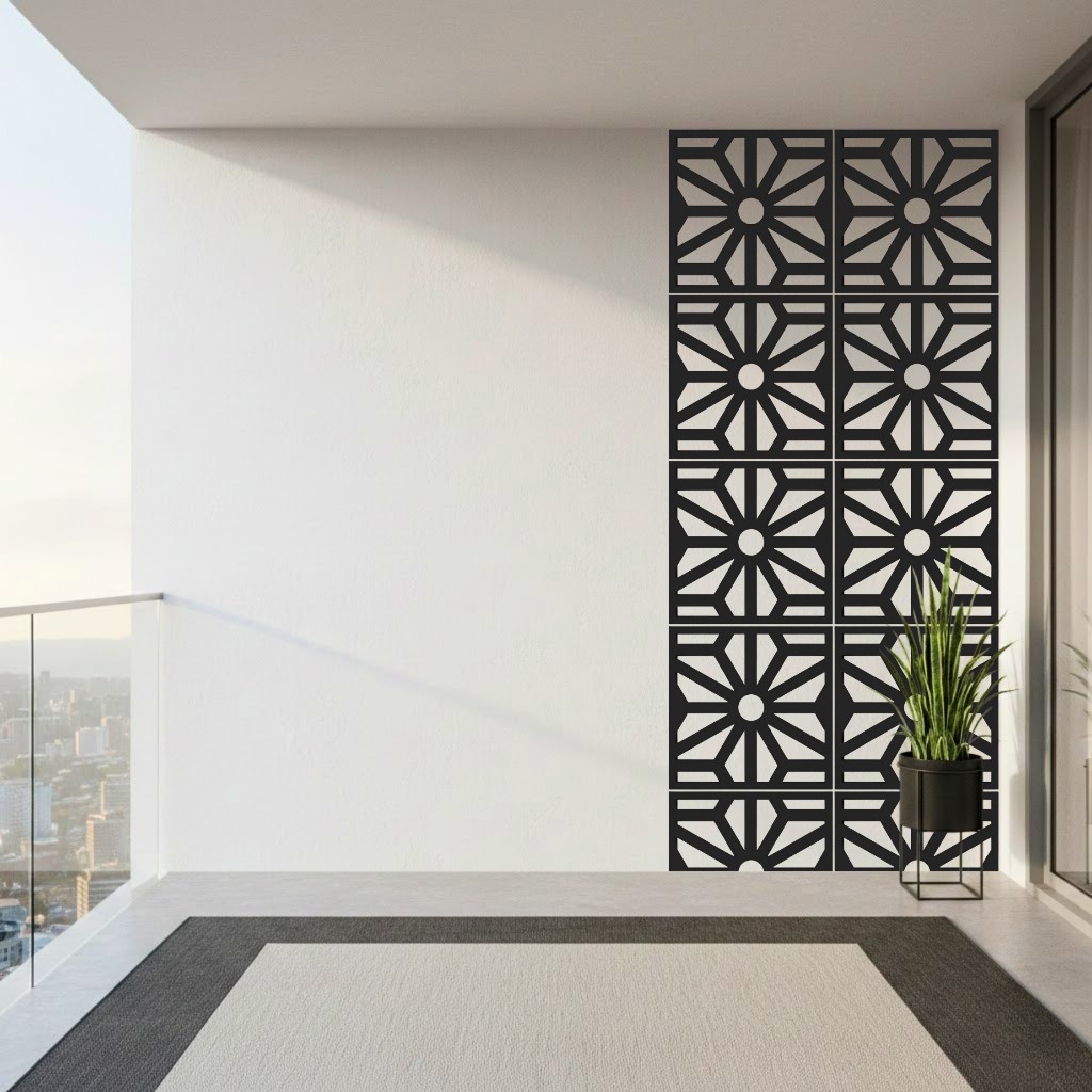 Painel Cobogó Decorativo em MDF – Placa Vazada para Parede 25x25cm