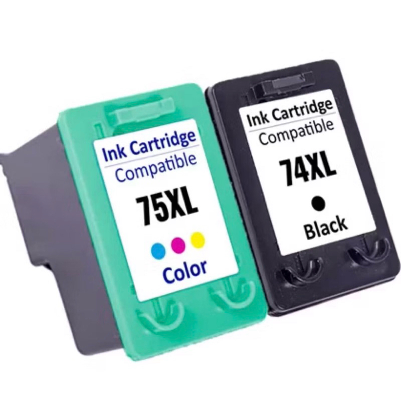 2 cartuchos  1 74xl preto e 1 75xl color