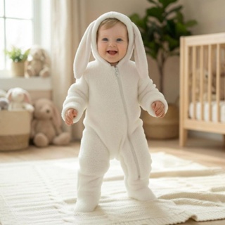 Macacão  coelhinho bebê fofo e confortável quentinho em Oferta na Shopee