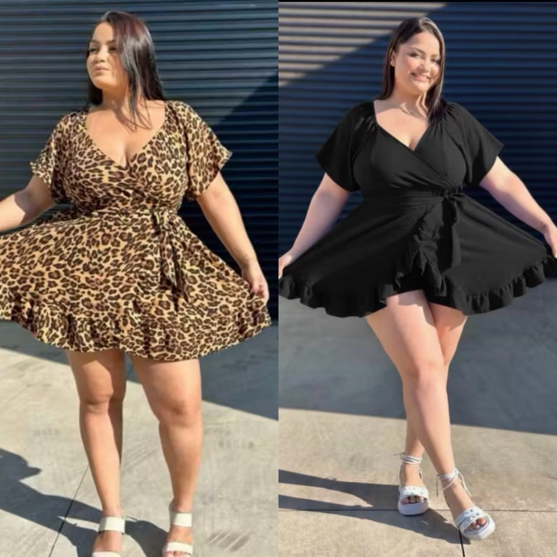 macaquinho feminino vestido plus size sonia moda gordinha