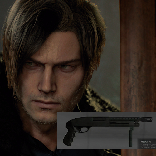 Acessório Shotgun MSBG 500 Leon S. Kennedy Resident Evil 9 Requiem Cosplay Decoração Impressão 3D