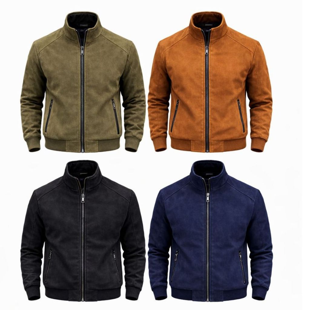 Jaqueta Masculina Sarja Dupla Face Reversível – 2 Cores em 1 | Estilo Casual Premium
