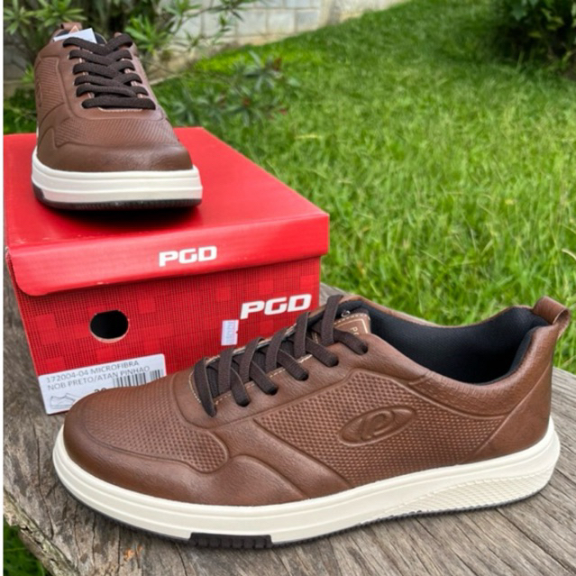 Sapatênis Masculino Pegada Couro Marrom Casual Confortável – Estilo Moderno, Leve e Resistente