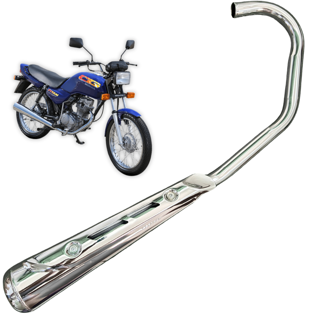 Escapamento Mini Turuna Estralador Titan 96/99 C/ Protetor
