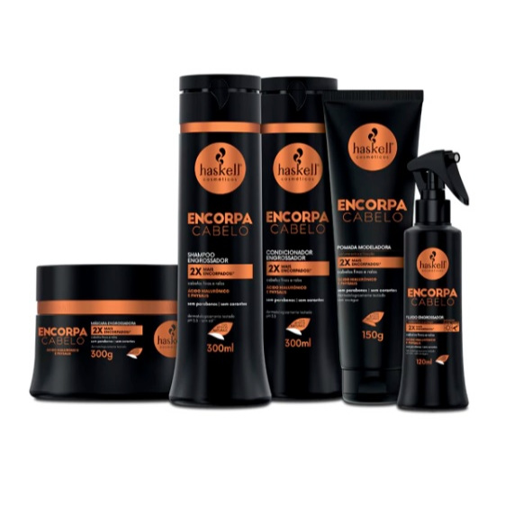 Kit Haskell Encorpa Cabelo 5 Produtos